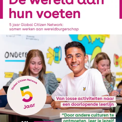 Leerlingen werken samen aan wereldburgerschap